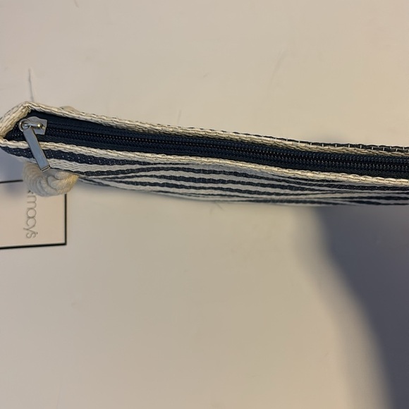 Macy's Navy and White Striped Wristlet
Straw like clutch Super Cute - Picture 3 of 7